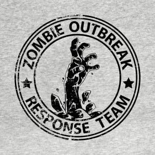 Zombie Outbreak Response Team (black-distressed) T-Shirt